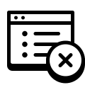 Delete Document icon