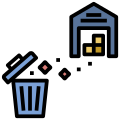 Descarte de lixo icon
