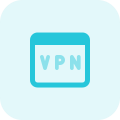 Virtual private network for secure web browsing experience icon