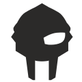 外部角斗士头盔平面图标 inmotus 设计 icon