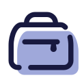 Visão traseira da bolsa icon