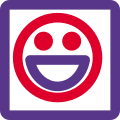 Yahoo a instant messaging client with emoji logotype icon