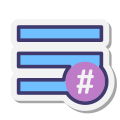 Lista hashtags icon