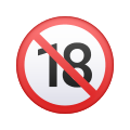 18 歳未満禁止の絵文字 icon