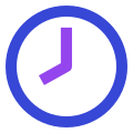 Clock eight icon