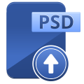 Upload PSD File icon
