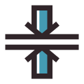 Fusionner horizontalement icon