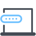 mot de passe d'ordinateur portable icon