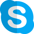 Skype is a telecommunications application that specializes in providing video chat icon