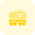Fuel tanker truck isolated on a white background icon