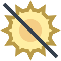 直射日光禁止 icon
