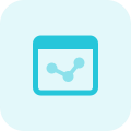 Infographics for dotted line chart comparison graph icon