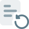Refresh document from company digital file system icon