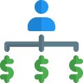 Business and finance sructure flow chat organised icon