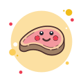 Kawaii Steak icon