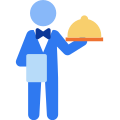 Waiter food icon