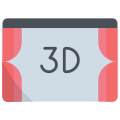 externo-3D-Movie-cinema-bearicons-flat-bearicons icon