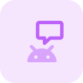 Messenger and chat program on Android operating software icon