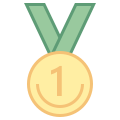 Medalha de primeiro lugar icon