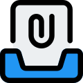 Mailbox file attachment icon