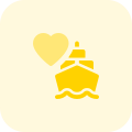 Favorite destination of sea route cargo service icon