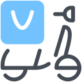 Scooter de entrega icon