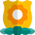 Honorary mention flower badge of the Homeland security department officers icon