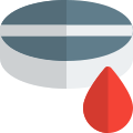 Icon table for development of blood booster pills icon