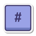 Hashtag-Taste icon