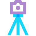 Kamera auf Stativ icon