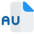 The Au file format is a simple audio file format introduced by Sun Microsystems icon