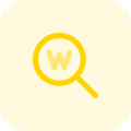 Search engine on a popular web portal icon