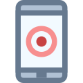 Smarthphone con touchscreen icon