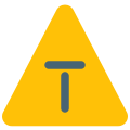 Road signal with dead end on a signboard icon