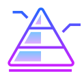 Pyramide d&#39;information icon