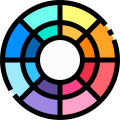 Palette de couleurs icon