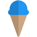 Ice cream cone store and other dessert items icon