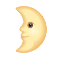 上弦の月の顔 icon
