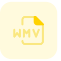 WMV is the compressed video format and media audio is the compressed audio format icon
