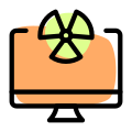 Desktop for monitoring nuclear station work power icon
