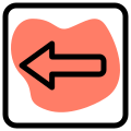 Left Arrow direction for the navigation of the traffic icon