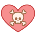 해골 심장 icon