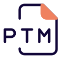 PTM file association an audio tracking module format used by PolyTracker icon