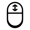 Maus scrollen icon