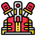motori-esterni-auto-da-corsa-phatplus-lineal-color-phatplus icon
