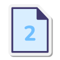 Deux pages icon