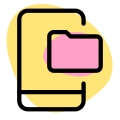 Mobile phone internal folders on an android operating system icon