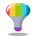 Lampada RGB icon