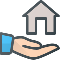 Hand Holding House icon