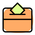 Election ballot voting box a polling station icon